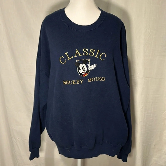 vintage Disney "Classic Mickey Mouse" embroidered sweater size xxl - Picture 1 of 4